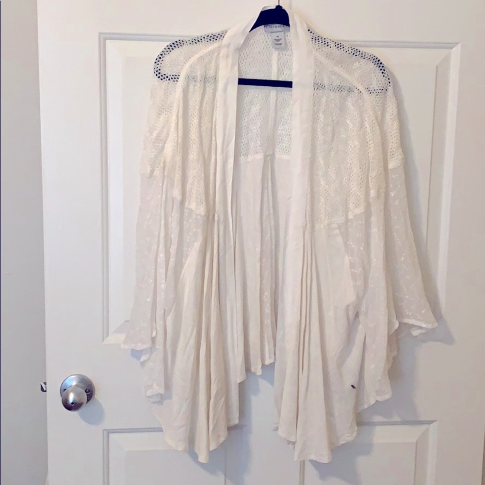White Boho Cardigan
